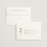 "Palm Monogram" - Wedding Thank You Cards in Leaf by Olivia Raufman - FREE Recipient Addressing
