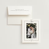 "Black Tie Elegance" - Wedding Thank You Cards in Tuxedo by Nicoletta Savod - Front