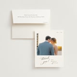 "Whimsy" - Wedding Thank You Cards in Latte by Cara Scott - Front