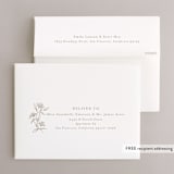 "Monogrammed" - Wedding Thank You Cards in Taupe by Chris Griffith - FREE Recipient Addressing