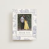 "Southern Charm Toile" - Wedding Thank You Cards in Periwinkle by Jenna Holcomb - Front