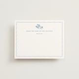 "Amalfi Blue" - Flat Wedding Thank You Cards in Blue Mist by Design Lotus - Front