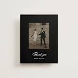"Chic Union" - Flat Wedding Thank You Cards in Mystic Raven by Cass Loh - Front