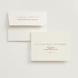 "Elizabeth" - Wedding Thank You Cards in Burgundy by Helena Vitto - FREE Recipient Addressing