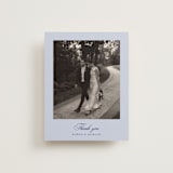 "Blooming Crest" - Wedding Thank You Cards in Plum by Cass Loh - Front