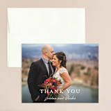 "Flawless" - Wedding Thank You Cards in Midnight by Kimberly FitzSimons - Front