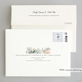 "Grande Botanique" - Wedding Thank You Cards in Mist by Bonjour Paper - FREE Recipient Addressing