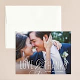 "Today & Always" - Wedding Thank You Cards in Peach by Stacey Meacham - Front
