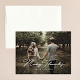 "Brooklyn" - Wedding Thank You Cards in Cement by Lauren Chism - Front