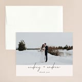 "mod" - Wedding Thank You Cards in Creme by Nicoletta Savod - Front