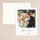 "Scripted Romance" - Wedding Thank You Cards in Classic by Katherine Moynagh - Front
