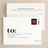 "Key Ingredients" - Wedding Thank You Cards in Merlot by Christie Garcia - FREE Recipient Addressing