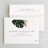 "Tropical Oasis" - Wedding Thank You Cards in Coral by Joanna Griffin - FREE Recipient Addressing