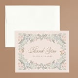 "Wild Flora" - Wedding Thank You Cards in Blossom by Kristen Smith - Front