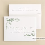 "Vining" - Wedding Thank You Cards in Eucalyptus by Kristie Kern - FREE Recipient Addressing