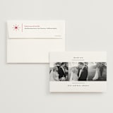 "modern minimalist" - Wedding Thank You Cards in Crisp Snow by Kate Ross - Front