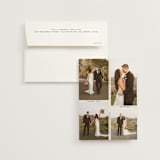 "Grid" - Wedding Thank You Cards in Ecru by Morgan Kendall - Front