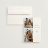 "Classic" - Wedding Thank You Cards in Snow by Joanna Griffin - Front