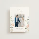 "Garden View" - Wedding Thank You Cards in Peach by Everett Paper Goods - Front