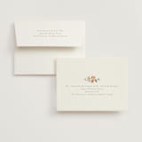 "Garden View" - Wedding Thank You Cards in Peach by Everett Paper Goods - FREE Recipient Addressing