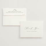 "Gentle Whisper" - Wedding Thank You Cards in Cotton by Jennifer Postorino - Front