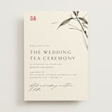 "Bambusa" - Tea Ceremony Invitations in Almond by Anastasia Makarova - Front
