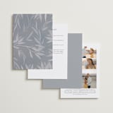 "Orient Garden" - Tea Ceremony Invitations in Saffron by Vera Lim - Back of Card Options