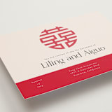 "Happy in Love" - Tea Ceremony Invitations in Cream by Inkblot Design - Detail