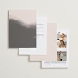 "Ink Blossoms" - Tea Ceremony Invitations in Red Tone by Ani Somi - Back of Card Options