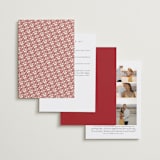 "two toned" - Tea Ceremony Invitations in Poppy by Deborah Chou - Back of Card Options