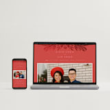"Fiery" - Tea Ceremony Invitations in Ruby by Ghia Designs - FREE Wedding Website