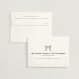 "All Tied Up" - Wedding Thank You Cards in Champagne by Chris Griffith - FREE Recipient Addressing