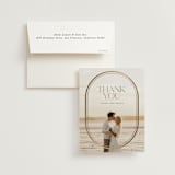 "oval" - Wedding Thank You Cards in Sandstone by Lori Wemple - Front