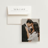 "Here With You" - Wedding Thank You Cards in Classic Bride by Design Lotus - Front