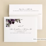 "Fleur" - Wedding Thank You Cards in Iris by Lori Wemple - FREE Recipient Addressing