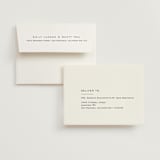 "boxed in" - Foil-Pressed Flat Wedding Thank You Cards in Quartz by Jenny Millington - FREE Recipient Addressing