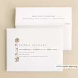 "Nouveau flowers" - Wedding Thank You Cards in Onyx by Ana de Sousa - FREE Recipient Addressing