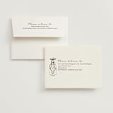 "Sparkling Champagne Tower" - Foil-Pressed Flat Wedding Thank You Cards in Noir by Jackie Crawford - FREE Recipient Addressing