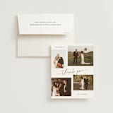 "minimal holiday gallery" - Wedding Thank You Cards in Snow by Sarah Curry - Front