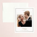 "Chic Monogram" - Wedding Thank You Cards in Porcelain by Mansi Verma - Front