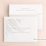 "Gilded Palm" - Wedding Thank You Cards in Sand by Melinda Denison - FREE Recipient Addressing