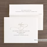 "Elegant Flourish" - Wedding Thank You Cards in Sugar by Jessica Williams - FREE Recipient Addressing