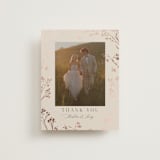 "Shining Florals" - Wedding Thank You Cards in Almond by frau brandt - Front