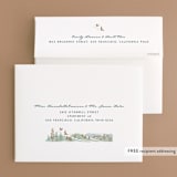 "Mountaintop" - Wedding Thank You Cards in Evergreen by Paper Sun Studio - FREE Recipient Addressing