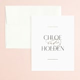 "Idyllic" - Wedding Thank You Cards in Sugar by Jessica Williams - Front