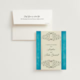 "Josephine" - Wedding Thank You Cards in Marine by Jackie Crawford - Front