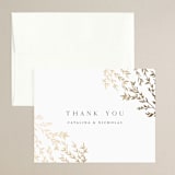 "Swoon" - Wedding Thank You Cards in Cotton by Carolyn Nicks - Front