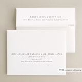 "Swoon" - Wedding Thank You Cards in Cotton by Carolyn Nicks - FREE Recipient Addressing