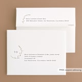 "Vine Wrap" - Wedding Thank You Cards in Cotton by Amy Kross - FREE Recipient Addressing