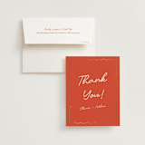 "Party On!" - Wedding Thank You Cards in Sangria Spark by Zove Ahhh - Front